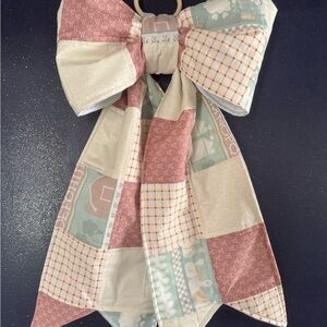 Handmade quilted patchwork Bow home decor